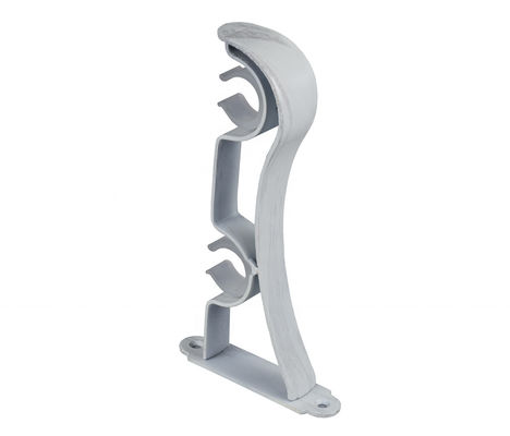 โลหะตกแต่งเพดาน Double Mount Copper Curtain Rod Bracket