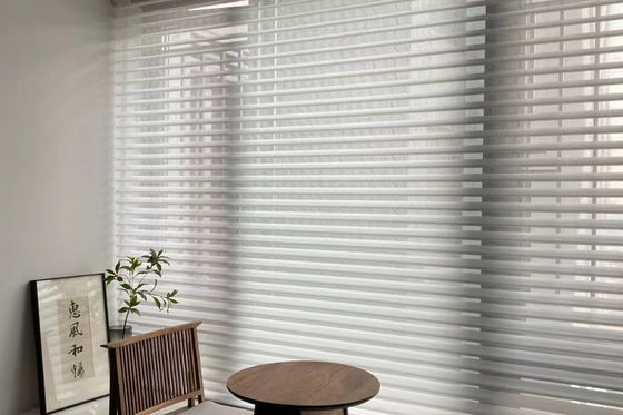 Smart Electric Shangri La Curtains Ripple Folding สำหรับห้องนั่งเล่น