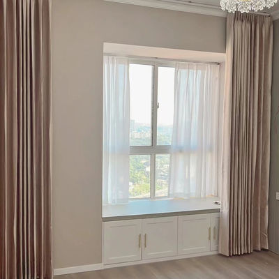 Silent Corrugated Folding Smart Home อลูมิเนียมรางม่านมอเตอร์ WifiTuya Motor สำหรับห้องนอน
