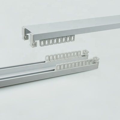 รางม่านเงียบติดเพดานอลูมิเนียมสำหรับตกแต่งบ้าน OEM