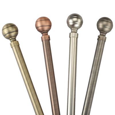 Electroplating Bronze Curtain Rod วัสดุสแตนเลสสำหรับตกแต่งบ้าน
