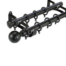 Electroplating Bronze Curtain Rod วัสดุสแตนเลสสำหรับตกแต่งบ้าน