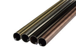 Electroplating Bronze Curtain Rod วัสดุสแตนเลสสำหรับตกแต่งบ้าน