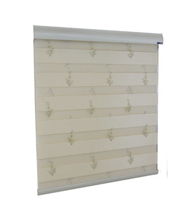 ผ้าหรูหรา ไฟดับ Zebra Roller Blinds Rope Control สำหรับ Windows
