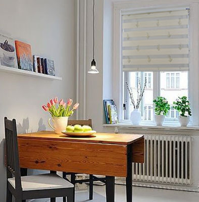 ผ้าหรูหรา ไฟดับ Zebra Roller Blinds Rope Control สำหรับ Windows