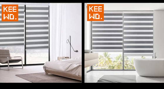 คู่มือผ้า Zebra Blind Curtain Half ไฟดับ กันน้ำ For Home Hotel