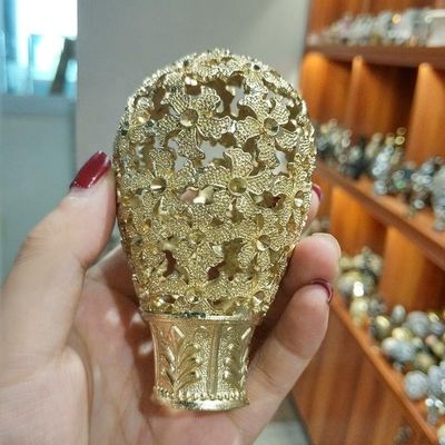 ขายส่งราวม่านราคาปลายโลหะสีทองอุปกรณ์ราวม่านขั้นสุดท้าย