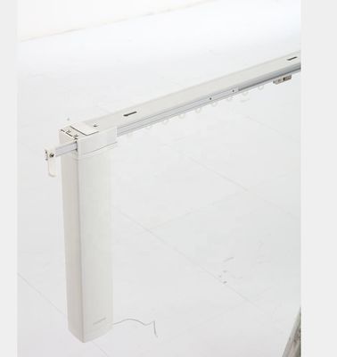 รางม่านปรับเสียงเงียบแบบไฟฟ้า Telescopic วัสดุอลูมิเนียมอัลลอยด์