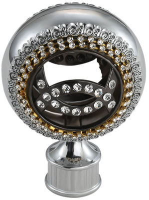 หัวม่านแก้วตกแต่งหรูหราอุปกรณ์เสริมผ้าม่านสำหรับราวม่าน