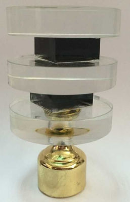 หัวม่านแก้วตกแต่งหรูหราอุปกรณ์เสริมผ้าม่านสำหรับราวม่าน