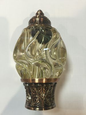 หัวม่านแก้วตกแต่งหรูหราอุปกรณ์เสริมผ้าม่านสำหรับราวม่าน