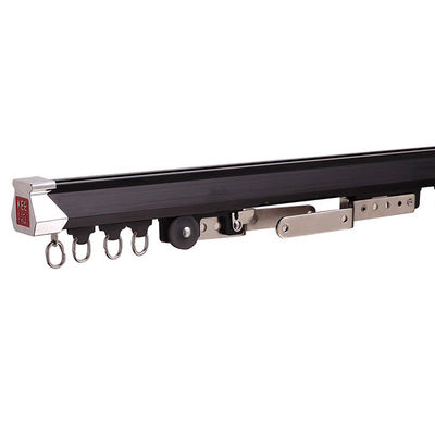 รางม่านโลหะสำหรับงานหนัก Double Glider พร้อม Electrophoresis OEM