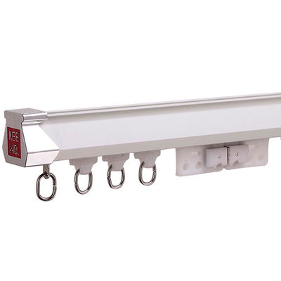 รางม่านโลหะสำหรับงานหนัก Double Glider พร้อม Electrophoresis OEM