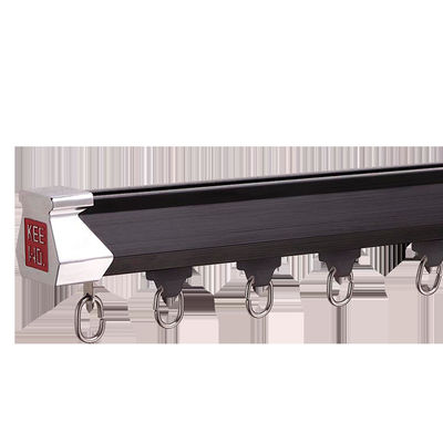 รางม่านโลหะสำหรับงานหนัก Double Glider พร้อม Electrophoresis OEM