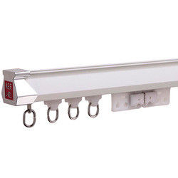 รางม่านโลหะสำหรับงานหนัก Double Glider พร้อม Electrophoresis OEM