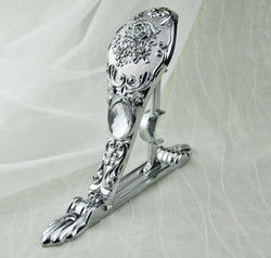 28/19mm Heavy Duty Silver Wall Mounted Curtain Double Bracket Curtain Accessories
