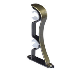 โลหะตกแต่งเพดาน Double Mount Copper Curtain Rod Bracket