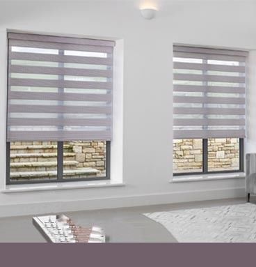 ผ้าที่ทันสมัย ​​Zebra Blind Shades, Zebra Curtains ไฟดับ สำหรับในร่ม
