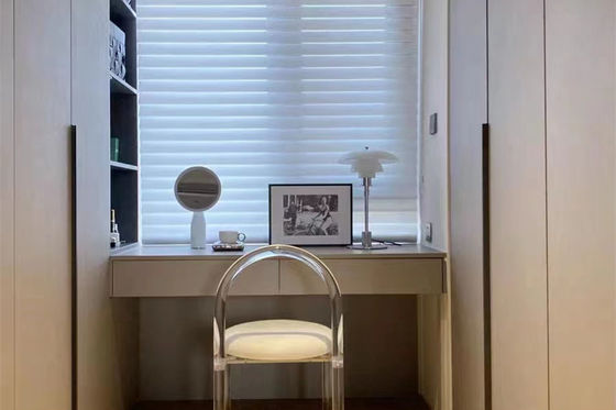 Tuya Motor Blinds Shangri La ระยะไกล Ripple Folding สำหรับห้องนั่งเล่น