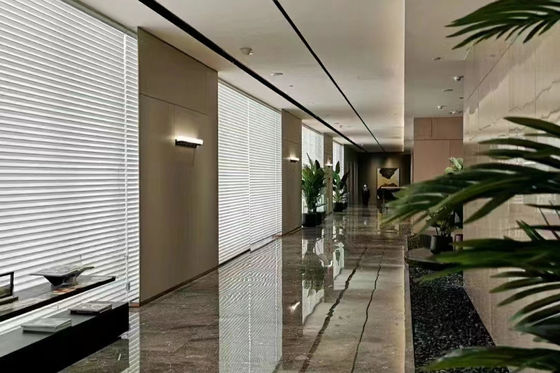 Tuya Motor Blinds Shangri La ระยะไกล Ripple Folding สำหรับห้องนั่งเล่น