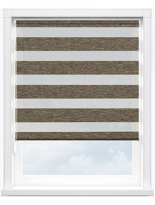 Blackout Office ห้องครัวห้องน้ำ Zebra Double Roller Blinds รูปแบบแนวนอน