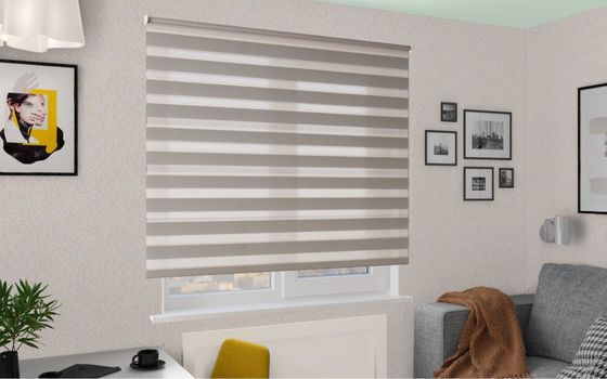 Smart Electric Zebra Curtain Bedroom Full Blackout Waterproof Automatic Lifting Curtains