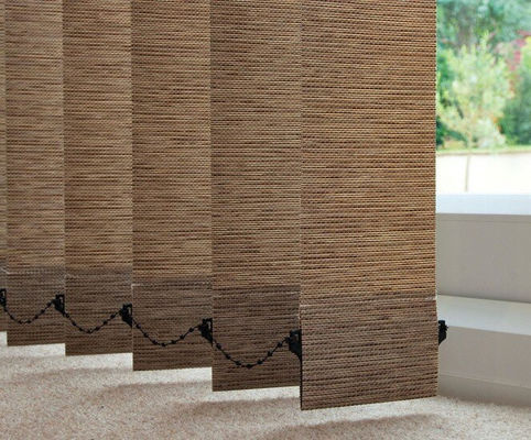 อุตสาหกรรมผ้า Jacquard ม่านลมเงียบกึ่งแรเงาเปิดคู่